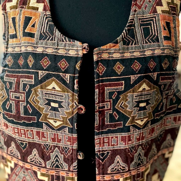 Vintage Tapestry Vest - Picture 2 of 6